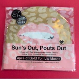 SF Glow Sun's Out, Pouts Out Gold Foil Lip Masks